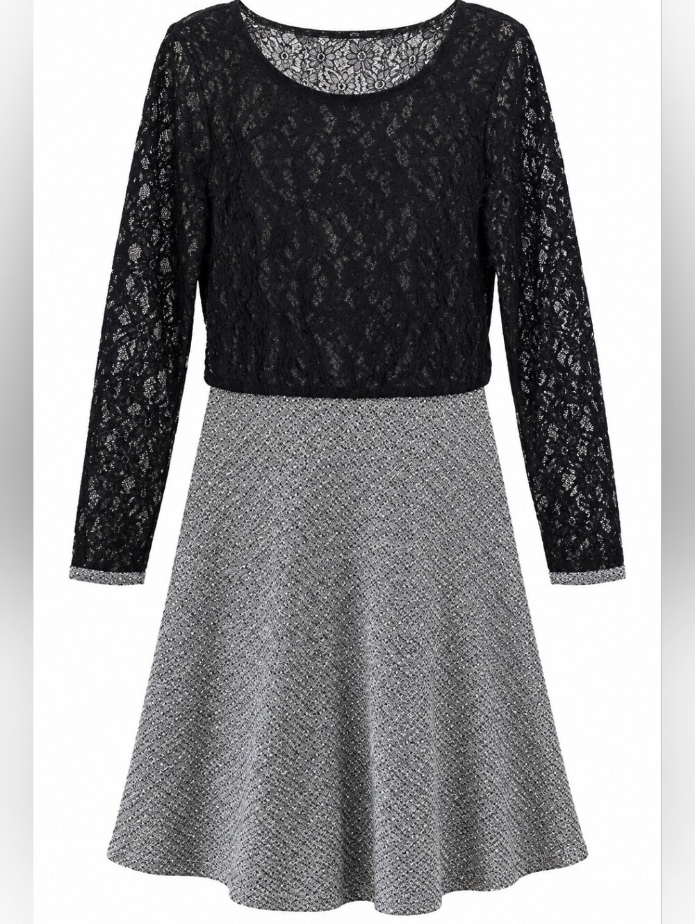 Sparrow "Farah" Lace Cashmere-Blend Sweater Dress Size L